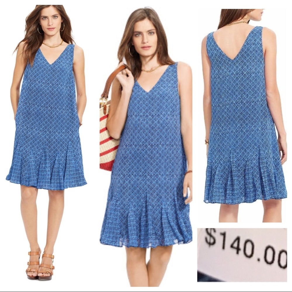 NWT!! Lauren Ralph Lauren Chiffon Sleeveless dress
